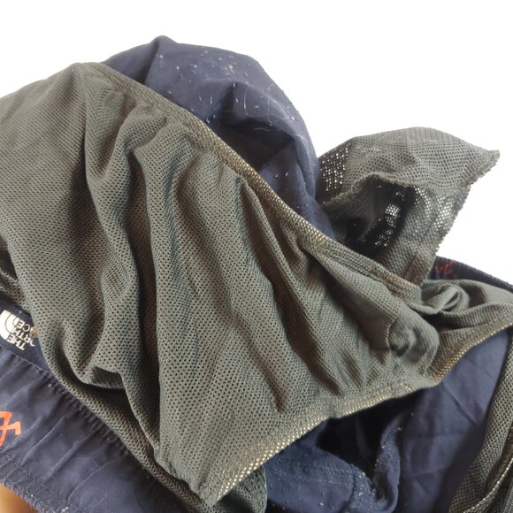 The North Face Pull On Mens Pickaxe Design Navy Blue Red Shorts Sz Medium - Picture 6 of 10